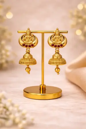 Divine Lakshmi Gold Earrings