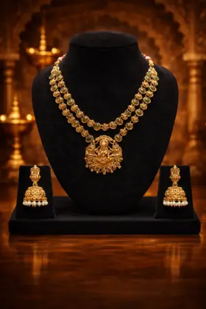 Lakshmi Temple Heritage Necklace Set