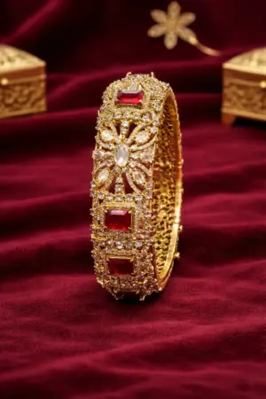 Royal Ruby AD Statement Bangle